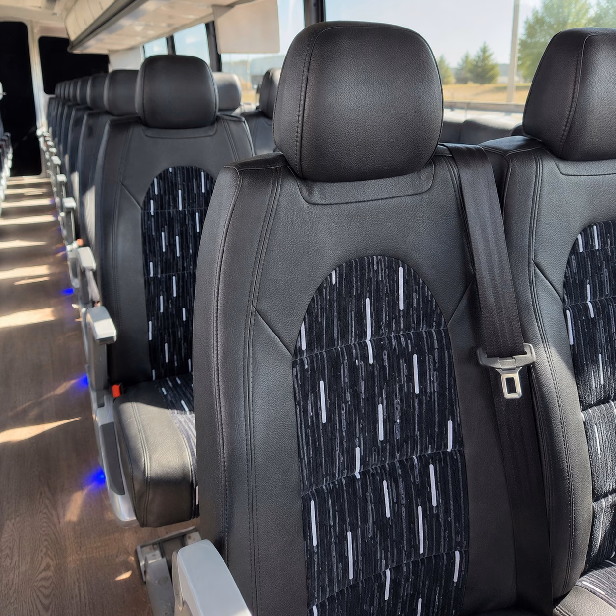 corporate campus charter bus rentals in new britain