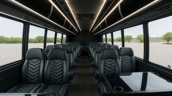 new britain 18 passenger minibus inside