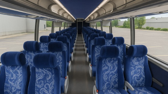 new britain 50 passenger charter bus inside