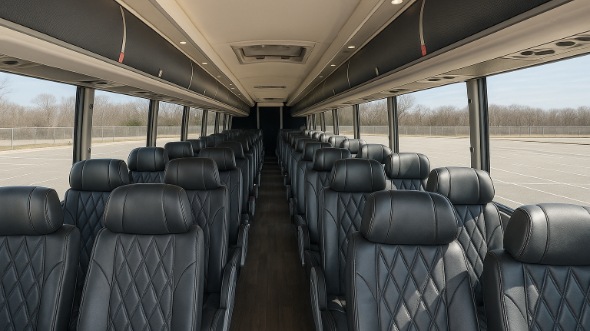 new britain 56 passenger charter bus inside