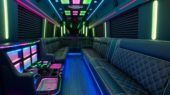 party bus rental interior new britain